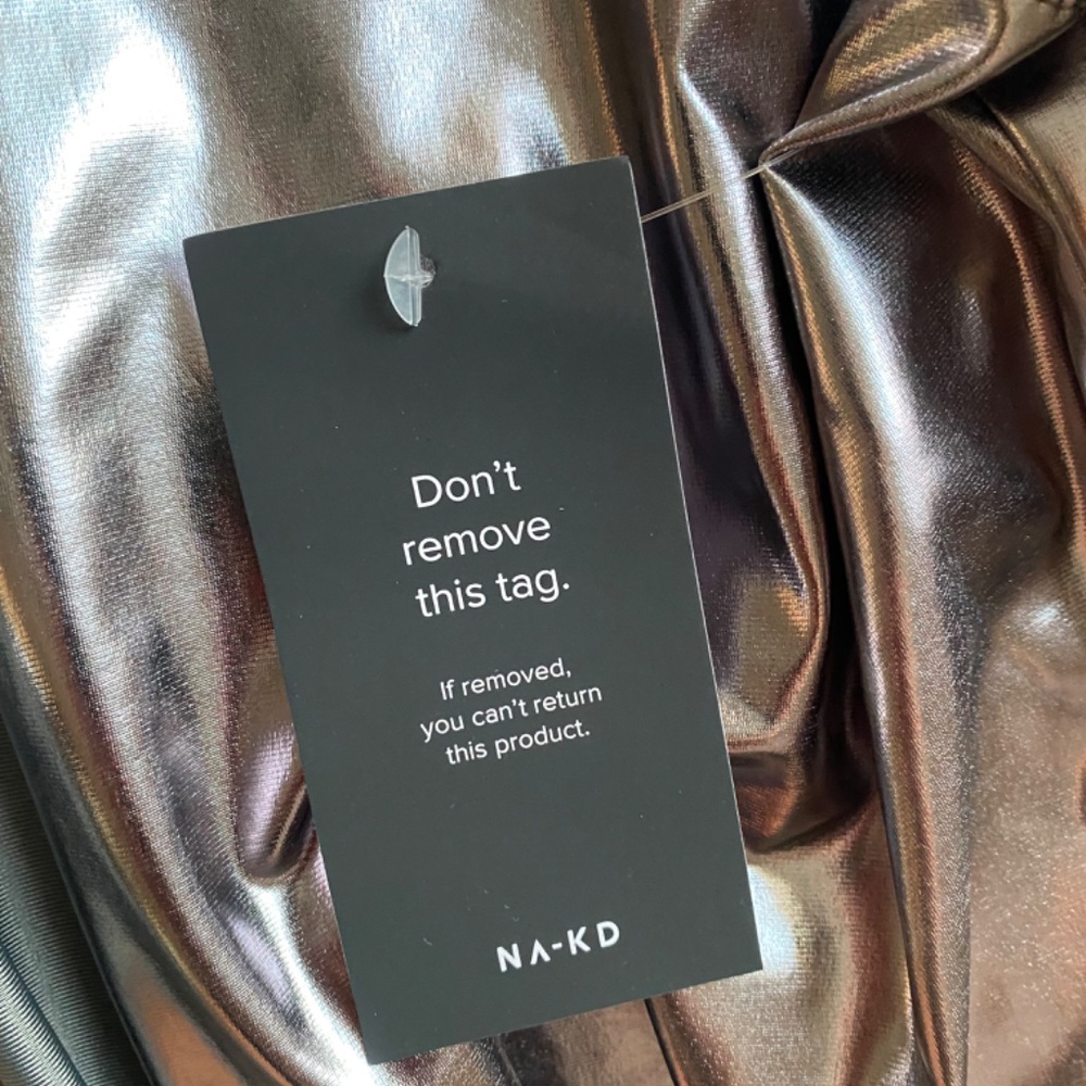 Metallic Button Down - Picture 3 of 4